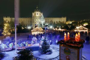 Weihnachtsdorf am Maria Theresien Platz