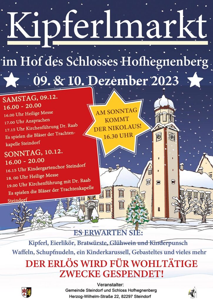 Plakat Weihnachtsmarkt Hofhegnenberg